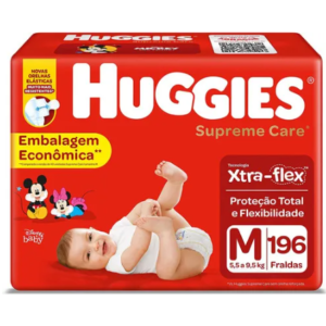 Huggies Fralda Supreme Care M 196 Unidades