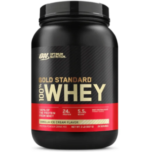 Whey Protein Gold Standard 100% Optimum Nutrition sabor Baunilha 907g