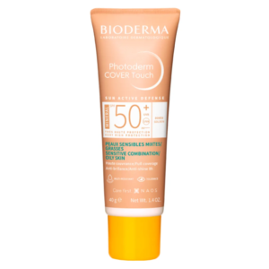 Protetor Solar Facial Bioderma Photoderm Cover Touch FPS50+ Dourado 40g