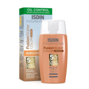 Protetor Solar ISDIN Fusion Water FPS 50 cor escura 50ml